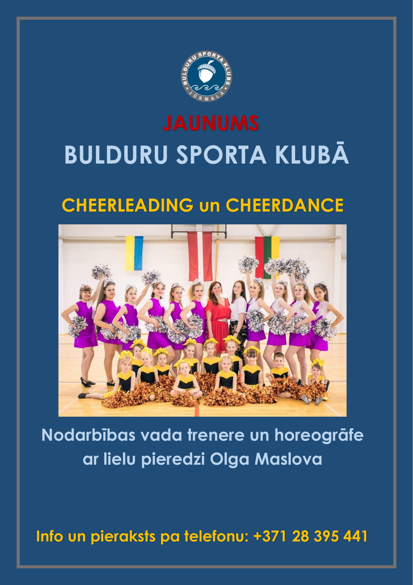 Cheerleading/Cheerdance Bulduru sporta klubā! 